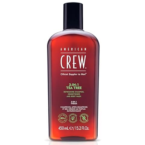 American Crew 3-in-1 Tea Tree Shampoo, Conditioner & Body Wash - 450ml