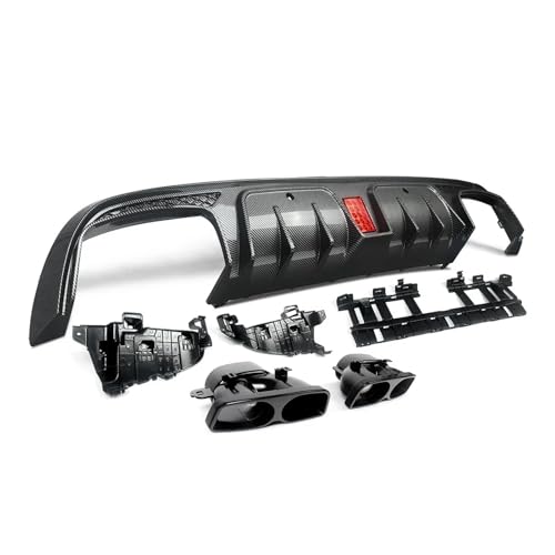 Difusor trasero Benz Clase C W205 acabado carbono exclusivo