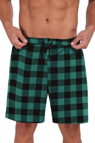 Image of Mens Pajamas Set Lightweight Summer Pjs Sleepwear Soft Comfy Short Sleeve Loungewear With Pocket (S-4X)