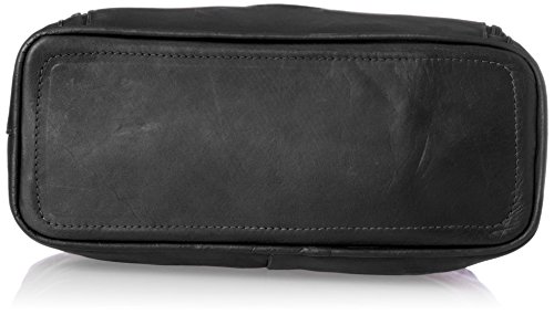Double Compartment Shoulder Bag, Black, One Size4
