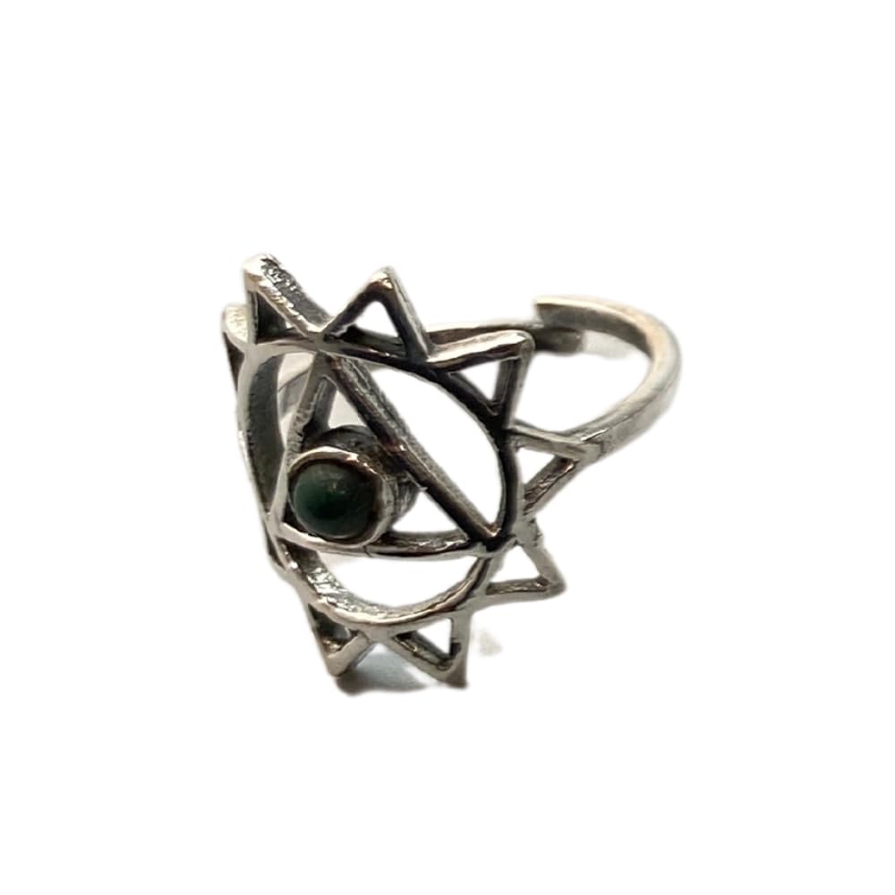VIE Solar Plexus Chakra Ring, Malachite