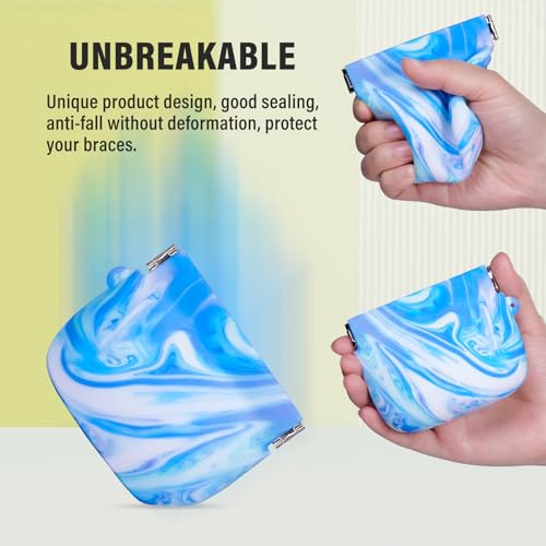 Coin Purse Blue Camo Print Fashion Wallet, Small Change Purse, Slim Braces Case, Container Storage Holder, Coin Purse Wallet with Clasp, Car Coin Holder Pouch for Woman Men3