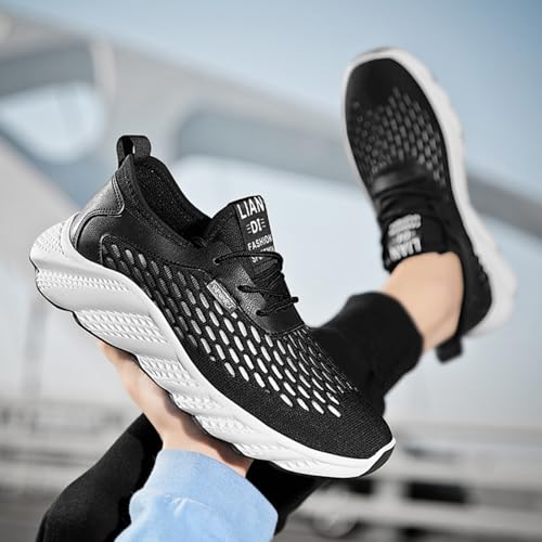 Mens Breathable Supportive Orthopedic Walking Shoes for Exercise, Basketball and Tennis, Comfortable Slip on Sneakers for Plantar Fasciitis (Cream Color,9.5)3