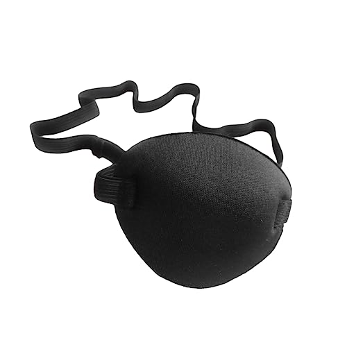HOMOCONO 2個入り 高弾性スポンジアイパッチ 黒 成人男性用 弱視ケア 片眼保護 コスプレ用 海賊の眼帯としても使用可能