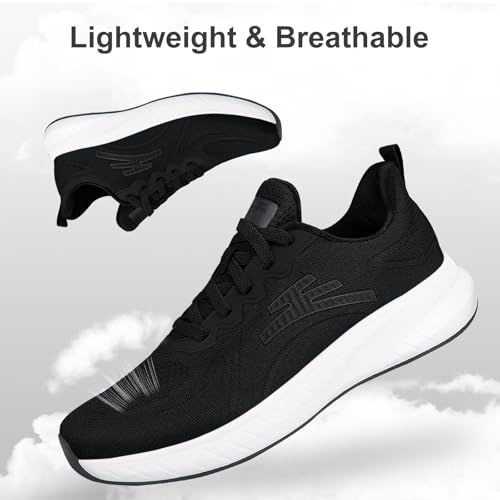 Image of Running Shoes for Men, Comfort Non Slip Mens Walking Shoes | Breathable, Lightweight, Wide, Cushioned, for Work Gym Jogging Athletic Sports Daily
