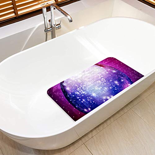 Alfombrilla para baño Bennigiry de 37,5 x 68,5 cm con diseño de bola de luz no tóxica 6