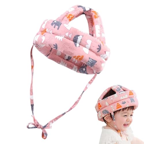 Casco para bebé Primeros Pasos Gorro de cabeza para bebés y niños pequeños I Casco de seguridad ajustable para niños de 6 a 24 meses Anticaídas Transpirable y seguro Casco para bebé (A)
