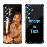MXCUSTOM Custom Phone Case for Samsung Galaxy S24 5G Case, Customized Personalized Anti-Scratch Tempered Glass Shockproof Soft TPU Cases with Photo Image Text Picture Design Covers (GHS-BK-P1)