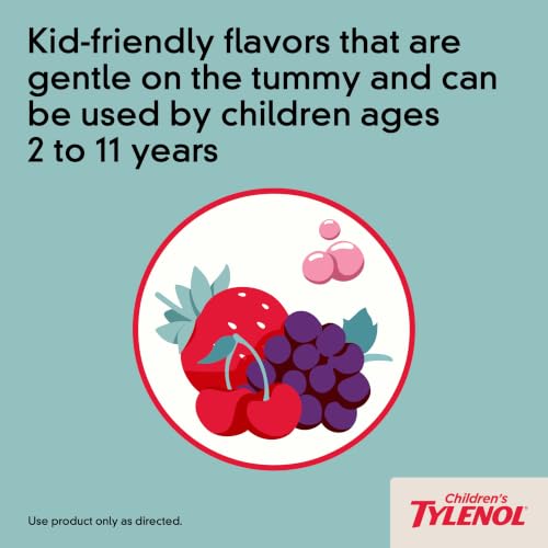Image of Children's Tylenol Liquid Oral Suspension, Acetaminophen, Grape, 4 fl. oz