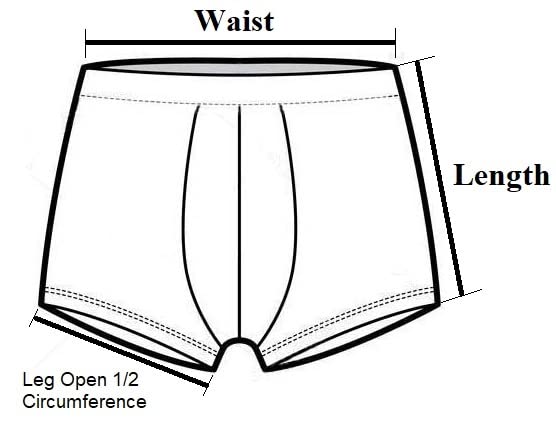 Image of PandaWears Plus Size Cotton Stretch Trunks for Men (Big & Tall)
