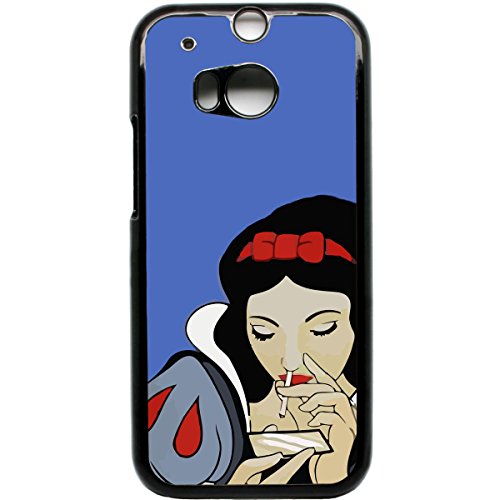 HTC One M8 bianco neve Cocaina Funny retro del