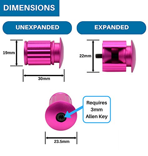 image for Domain Cycling - Handlebar End Plugs - Expanding, Aluminum and Adjusta