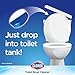 Clorox Ultra Clean Toilet Tablets Bleach & Blue, Rain Clean Scent 2.47 Ounces Each, 2 Count (Package May Vary)