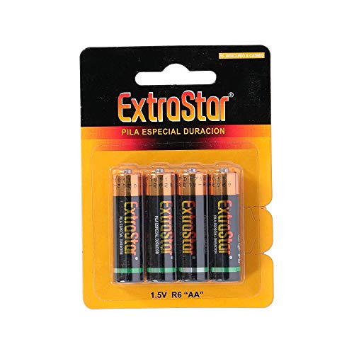 Extrastar, Batteria Aa, R6, 1.5V - Confezione Da 4 Pz
