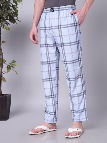 Image of Urban Scottish Men's Lounge Pants 100% Cotton Men's Lounge Night Pant Comfortable Leisure-Wear Lower with an Elastic Waist-Band and Regular Fit Track Pants, Machine Washable Stay at Home