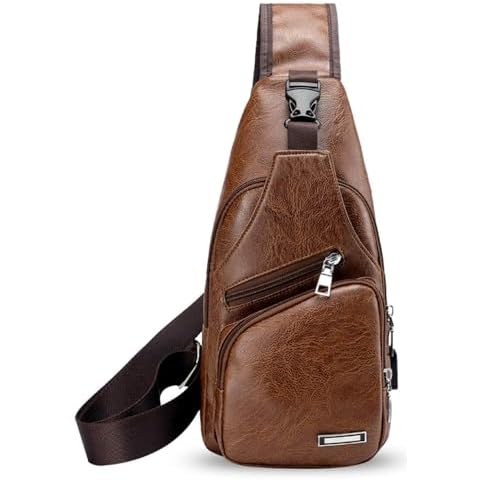 Sac de Poitrine Hjkiopc A-Brun Clair Cover