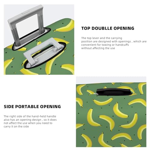 Travel Luggage Covers - Yellow ripe bananas Elasticity Suitcase Covers Protector for Luggage 18-32 Inch4