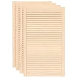 【Polyvalence :】 les portes d'armoire à persiennes sont idéales pour remplacer les portes des meubles tels que les armoires de cuisine, les armoires de salle de bain, les armoires à chaussures, le dressing, les bibliothèques, etc. Vous pouvez également l'utiliser pour la décoration, le revêtement ou comme panneau de radiateur.