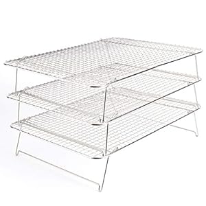 Tebery 3-stöckiges Auskühlgitter Kuchengitter