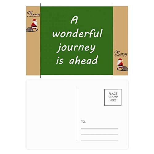 Cartes de remerciement Père Noël A Wonderful Journey Lot de 20