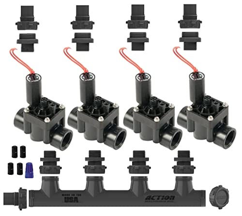 SPW Hunter Premium Valve Manifold System PGV101GS with Flow Control - Heavy Duty Action Machining Parts - 3/4 or 1 Slip PGV-101 (4 Zone)