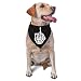 Skull Skeleton Bone Middle Finger Triangle Dog Bandana Scarf Accessories for Pet Bibs