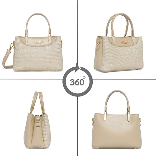 Image of Lavie Luxe Women's Glam Bella 3 Comparment Tote Handbag | Tote Bag For Work | Ladies Purse | Stylish Shoulder Bag | Gift For Women