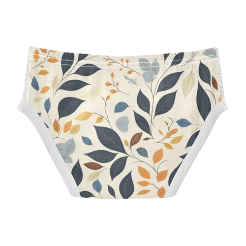 KLL Seamless Pattern with Leafs Prints Toddler Boys Pure Cotton Athletic Underwear Breathable Children Undies2