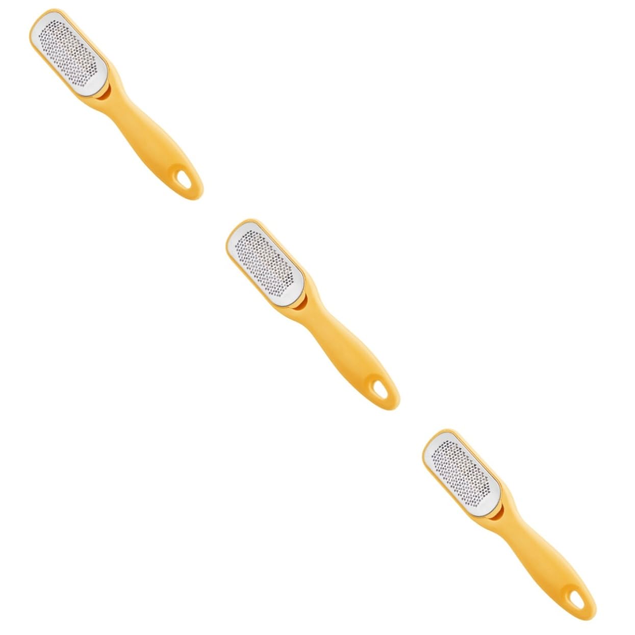 Healeved 3 Piezas removedor de callos archivo de pie de pedicura herramientas de pedicura de pie stainless steel quita durezas espátula metálica lima de pies archivo de callos exfoliante