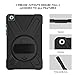 Procase Galaxy Tab A 8.0 2019 Case T290 T295, Rugged Heavy Duty Shockproof Rotating Kickstand Protective Cover for Galaxy Tab A 8.0 inch 2019 Without S Pen Model Sm-T290 (Wi-Fi) Sm-T295 (LTE) –Black