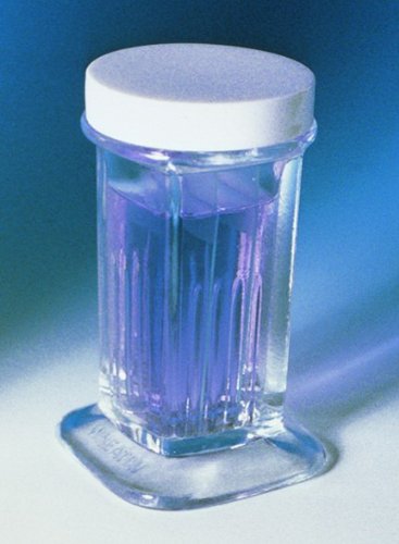 Staining Jar with Screw Cap, 5/10-Slide Coplin [ 1 Ea.]
