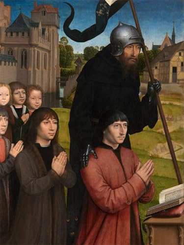 Cuadro pintura al óleo de Willem Moreel por Hans Memling para decoraciones del hogar 60x90cm