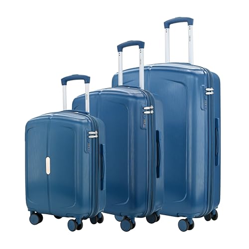 Image of IZOD Mateo 3 Piece Expandable Hardside Luggage Set, Bliss Blue