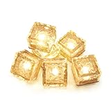 ソーラーライト 屋外 ガーデンライト 埋め込み式 太陽光パネル充電 地中埋込型 屋外 ライト 高輝度 庭 ライト ソーラー ライト 防水 IP66 自動点灯/消灯 景観照明 庭 玄関灯 芝生 車道 歩道 適格請求書の発行対象 7cm*7cm*5.5cm (6set warm)