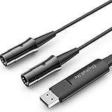 midi to usb interface [FAST & STABLE] - Hochleistungs-FTP-Chip zur Gewährleistung der Stabilität des Eingangssignals bei extrem geringer Latenz sowie schnelle und stabile MIDI-Datenübertragung.