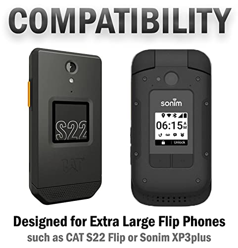Nakedcellphone POUCH-VERT-S22 For Cat S22 Flip Phone, Sonim Xp3 Plus (Xp3900) Case thumb #6