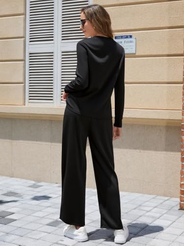 Image of Women Winter Two Piece Lounge Sets Long Sleeve Casual Travel Fall Outfit