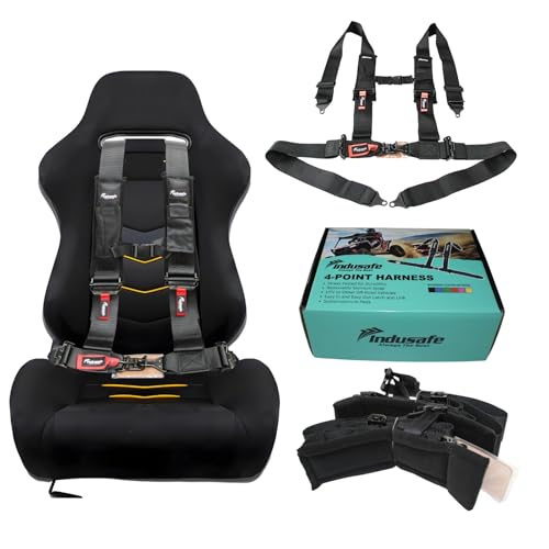 Image of 4 Point Safety Harness with Padding, Latch and Link Safety Harness