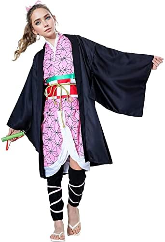 Anime Cosplay Tanjiro Nezuko Shinobu Zenitsu Giyuu Tomioka Costume Halloween Uniform for Men Women