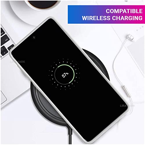 Image of LIRAMARK Liquid Silicone Soft Back Cover Case for Samsung Galaxy Note 10 Plus /Note 10+ (White)