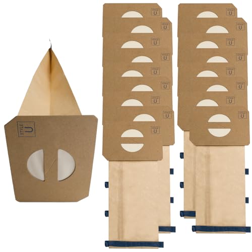 Sac aspirateur vertical Electrolux type U lot de 18 pour Discovery II et Lux 4000