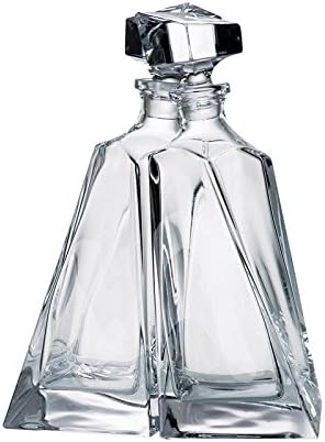 JOZEFINA ATELIER Bohemia Bohemian 2 Decanter Set, Crystal, Clear