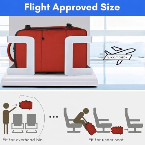 Image of Taygeer 15.6 Inch Travel Backpack Carry On for Women Men, Personal Item Bag | Airline Approved Backpack with Water Bottle Pocket & Laptop Compartment, Bag for Weekender, Work, Hiking Essentials,Brick Red