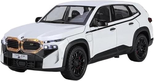 Image of 1:24 B.M.W XM SUV Model Car Zinc Alloy Pull Back Toy Diecast Toy Cars with Openable Doors, Sound and Light for Kids Boy Girl Gift(Black-Color)