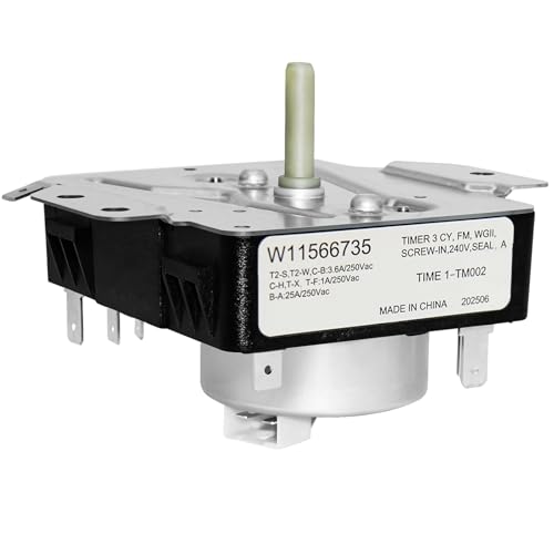 W11566735 W11685947 Dryer Timer Compatible with Maytag Dryer MED4500MW0 YMED4500MW0 Replaces 4981088 AP7215858 PS17216594 EAP17216594 FIX17216594 162-428-1