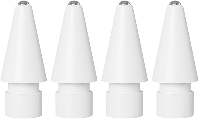 Tips Replacement Compatible with Apple Pencil Tip 1st Gen and 2nd Generation iPad Pro Pencil Nibs (4 Pack)