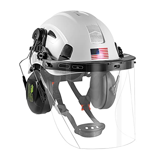 Forestry Safety Helmet with Visor and Ear Muffs
