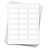 90 Professional Labels for 10ml Glass or Roller Bottles, 2.375 x 1.25 inches, Weatherproof and Waterproof White