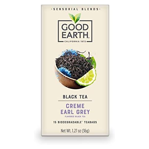 Good Earth Sensorials Crème Earl Grey Black Tea 15 ct Box Cover