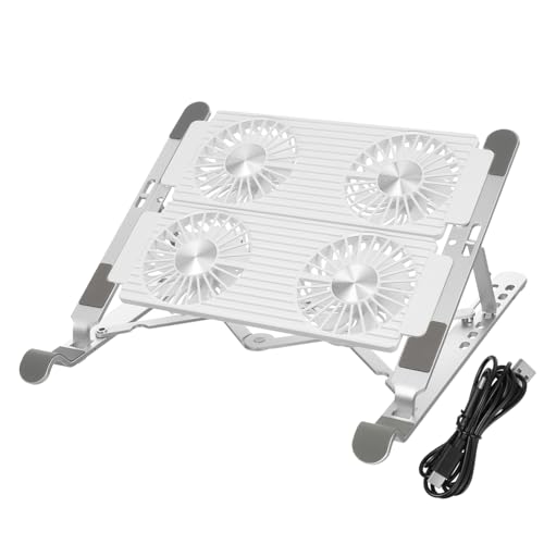 Base con ventiladores y diseño antideslizante plata miniatura 1